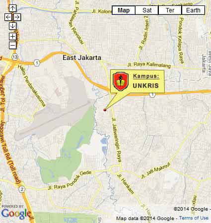 Peta Lokasi (Google Map) MM UNKRIS Jakarta Parallel Class Nomor